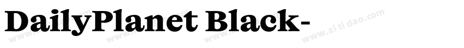 DailyPlanet Black字体转换